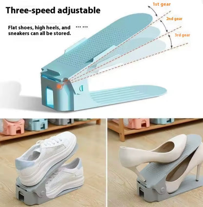 StackFit™ – Platzsparender Schuh-Organizer (10er Set) - schwarz.