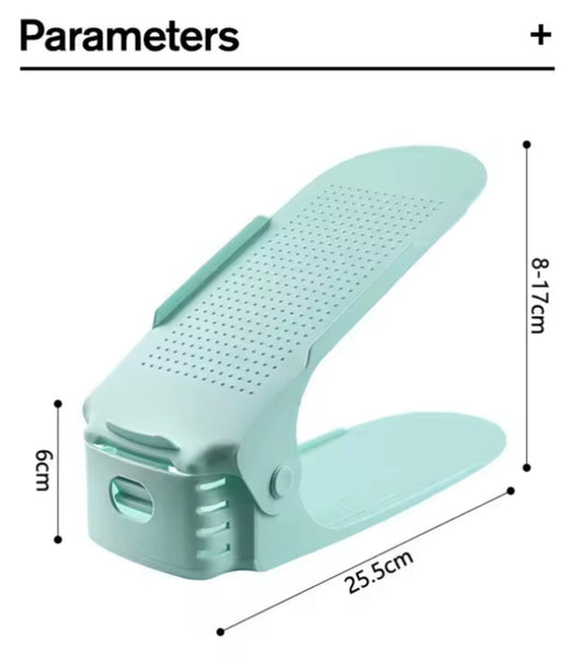 StackFit™ – Platzsparender Schuh-Organizer (10er Set) - schwarz.